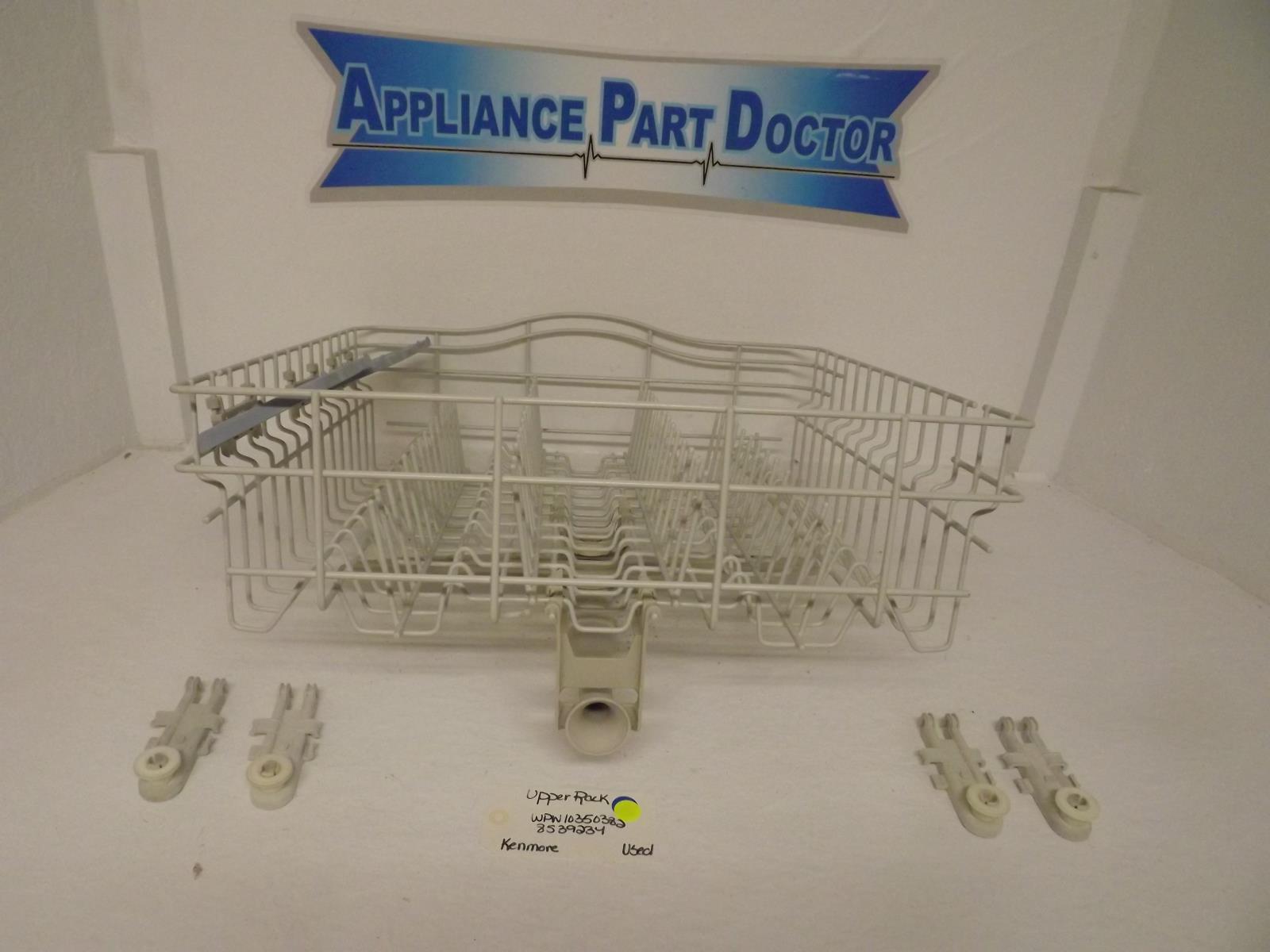 Kenmore Dishwasher WPW10350382 8539234 Upper Rack Used Kenmore Dishwasher WPW10350382 8539234 Upper Rack Used